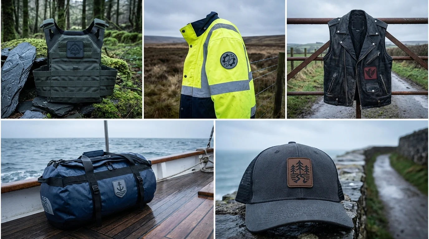 Custom PVC patches used across five UK sectors