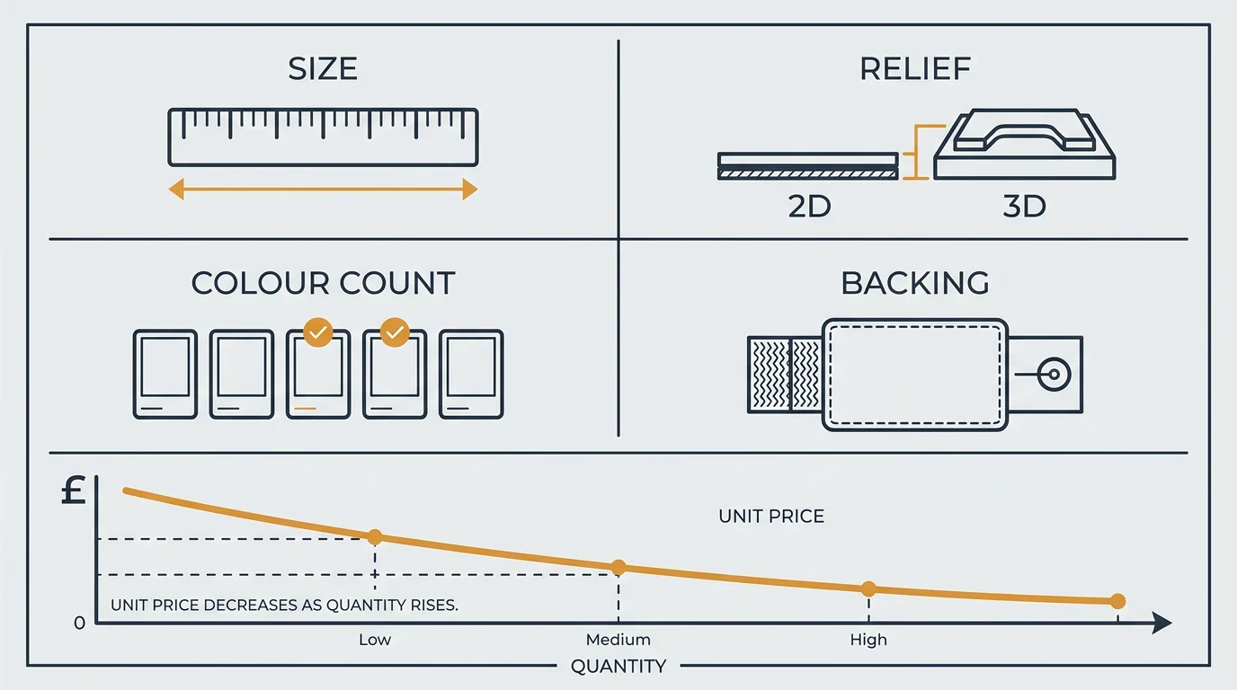 Four factors that determine custom PVC patch pricing